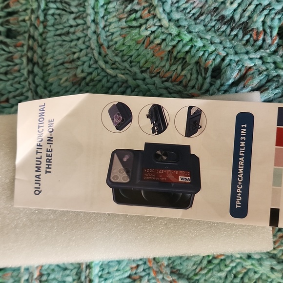 IPhone 12 phone case with hidden ID holder, kickstand, magnetic holder - Picture 3 of 11